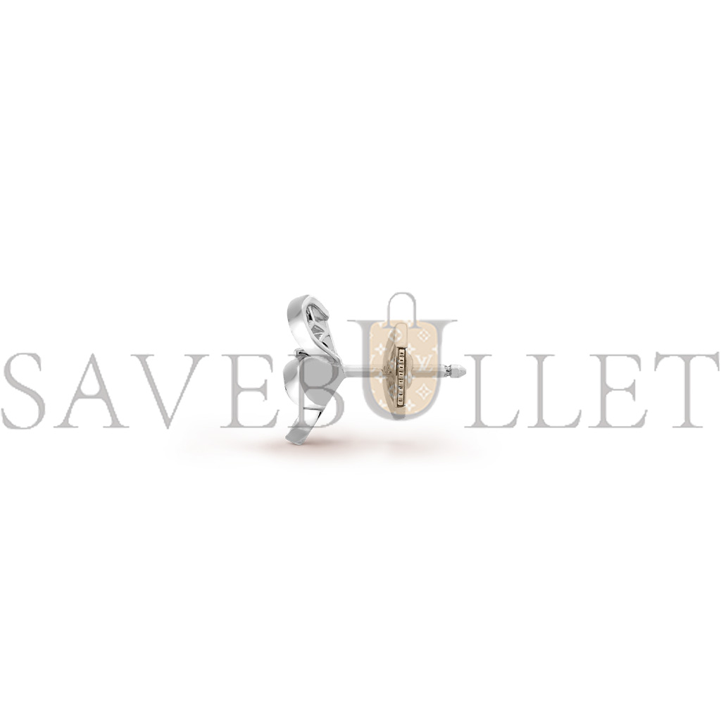 v*n cl*f arpels frivole earrings, mini model - white gold, Di*m*nd  vcarp3w100